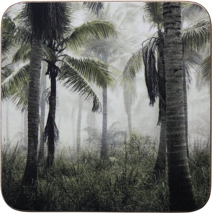 Mars en More - Onderzetters - Jungle - 6 stuks - vierkant - 10cm