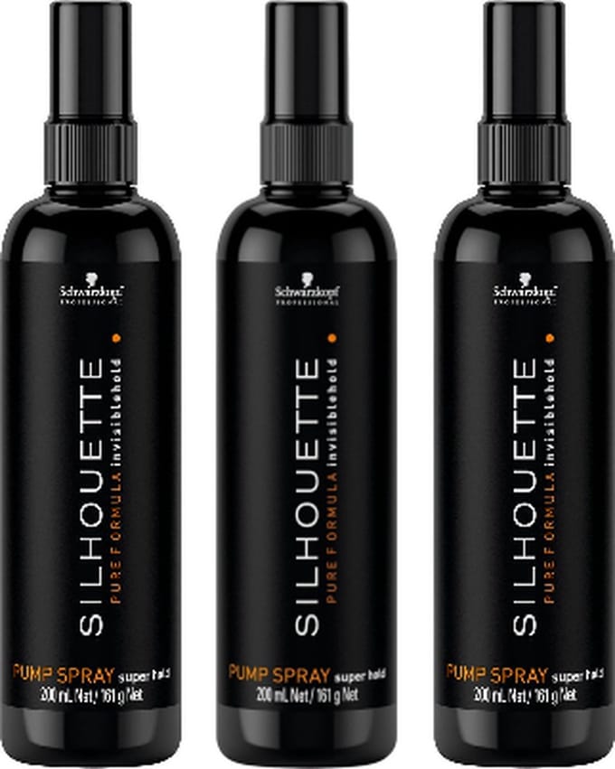 Schwarzkopf Professional - Silhouette - Strong Hold, Pump Spray - voordeelverpakking - 3 x 200ml
