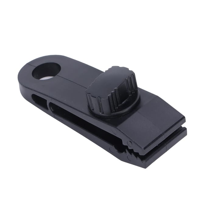 Plastic Clips Fixeren Groot Lichtgewicht Winddicht Verstelbare Tentklemmen voor Buitententen black