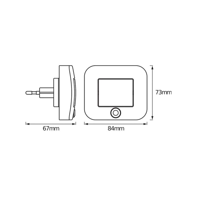 OSRAM HOMELIGHTING Lunetta Hall Sensor White 4099854532153 LED-nachtlamp
