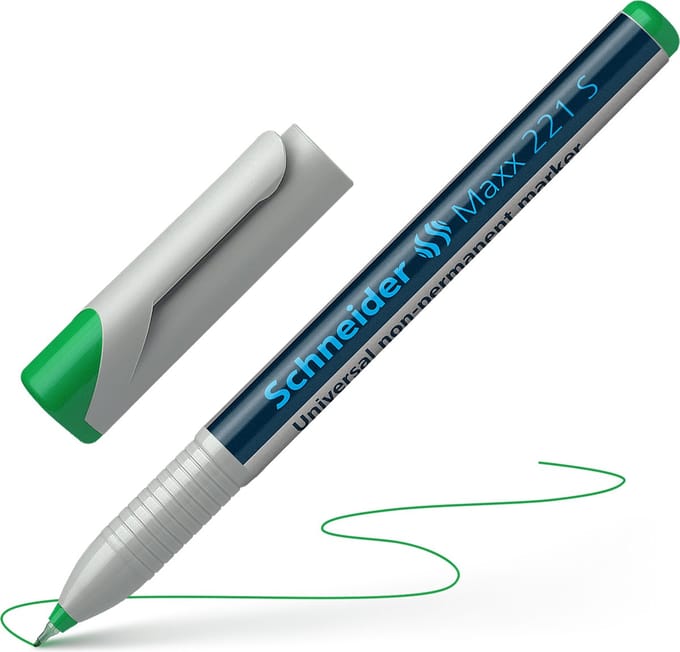 Schneider universele non-permanent marker - Maxx 221 - S - groen - S-112504