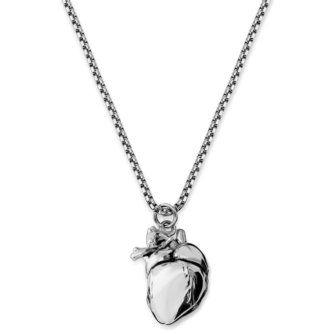 Egan | Zilverkleurige Hartketting