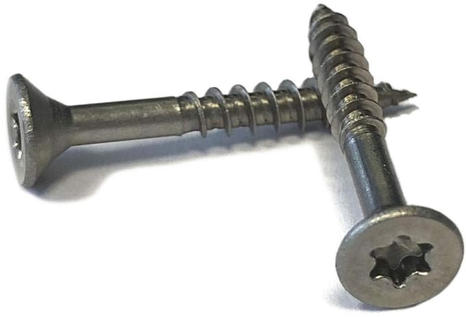 RVS Houtschroeven Torx Verzonken Kop 3x40 mm - 200 Stuks