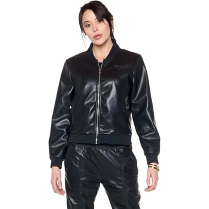 Leren Jas Leone 1947 Woman Bomber Black Ring