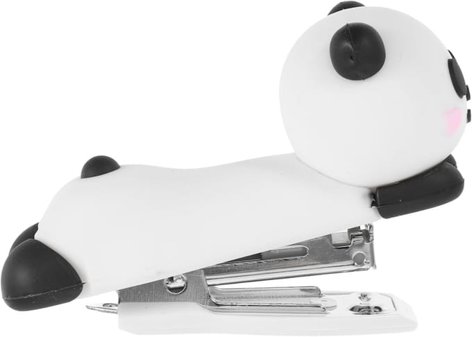 Mini Nietmachine - Schattige Nietmachine - Papier Organiseren - Panda Vorm - 8x6x3.5 cm - Multi