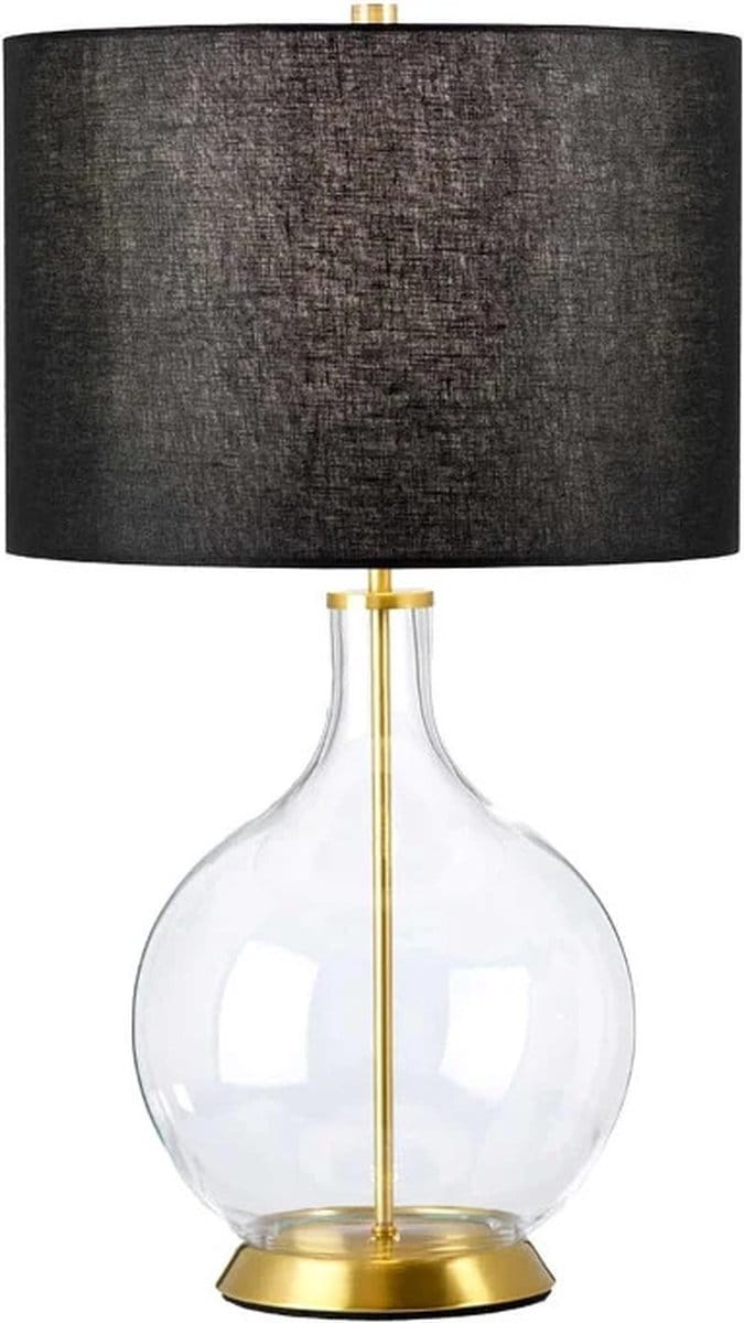 Elstead Lighting LED Tafellamp Orb | 1X E27 Max 60W | Aged Brass with Black Shade