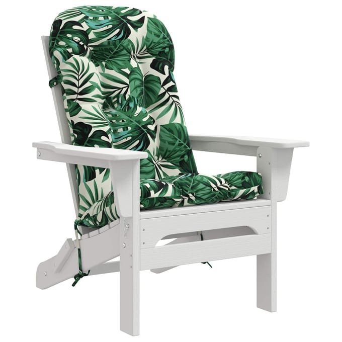 vidaXL - Zon - Ligzitzak - Kussen - PUTTEN - 100% - Polyester - Bladpatroon