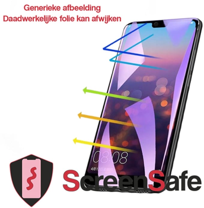 ScreenSafe High Definition Hydrogel screenprotector Htc 8s Slagvast / Anti-Blue (AAA)