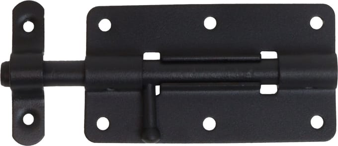 Wovar Plaatgrendel Mat Zwart Klein 100 x 55 mm | Per Stuk