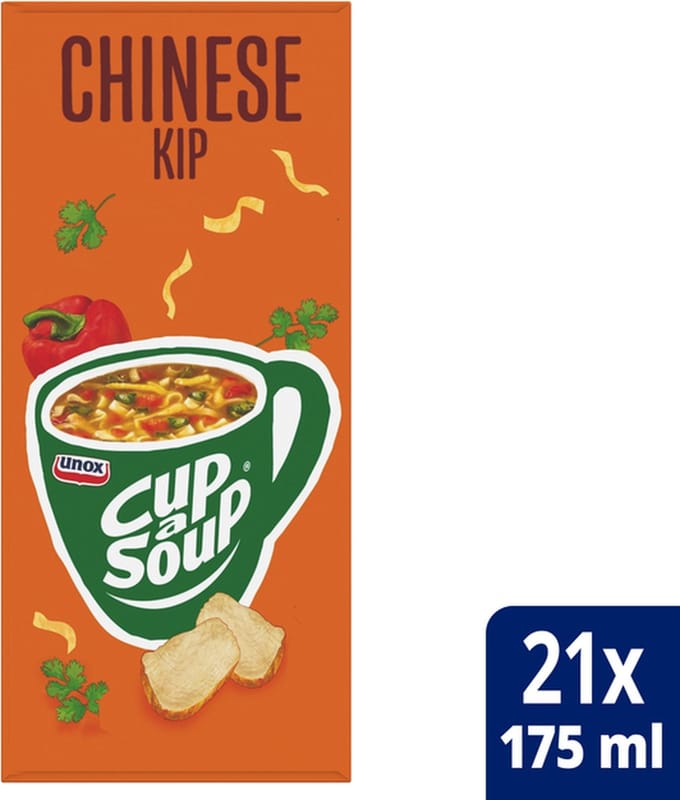 Cup-a-soup unox chinese kip 175ml | Doos a 21 zak
