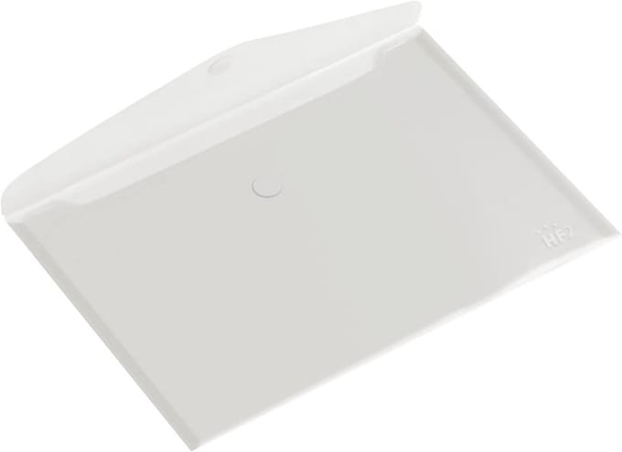 Transparante A4 documentenfolders met Klittenbandsluiting - Set van 10 stuks