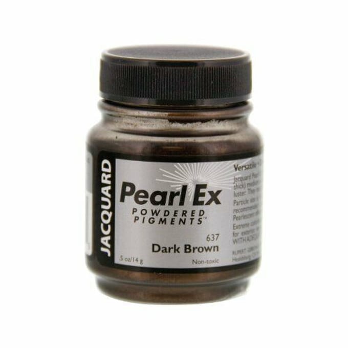 Jacquard Pearl Ex Pigment donkerbruin 14 gr - creatief poeder speelgoed.