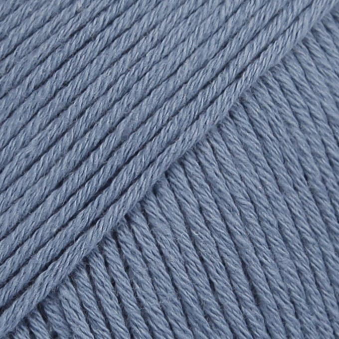 DROPS Safran Uni Colour - 06 denimblauw - Katoen Garen