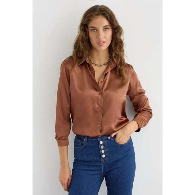 Satin Klassiek Shirt