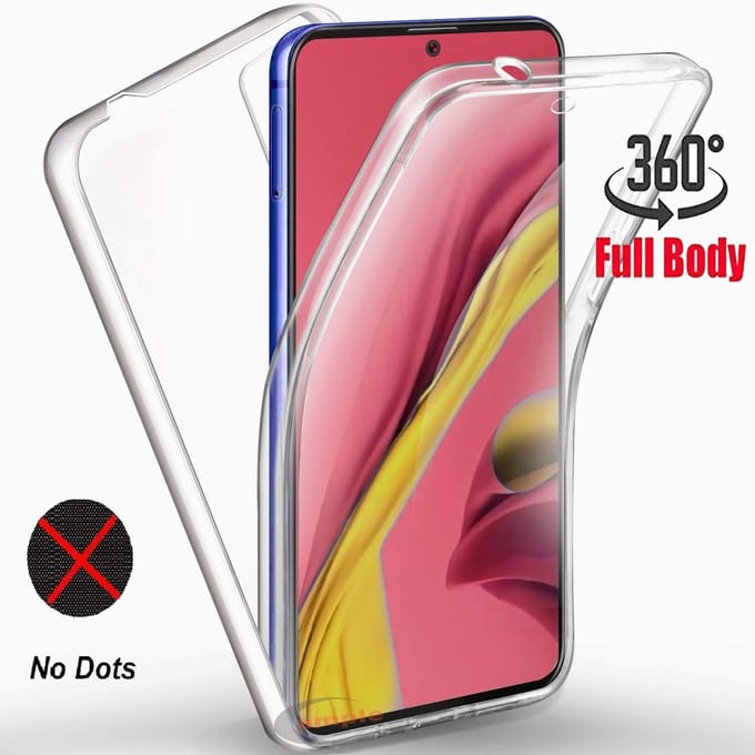 Samsung Galaxy A51 Hoesje 360Â° TPU 2 in 1 Case Transparant