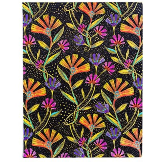 Paperblanks cahier, wild flowers, softcover flexi, formaat ultra 17 x 22,5 cm, blanco