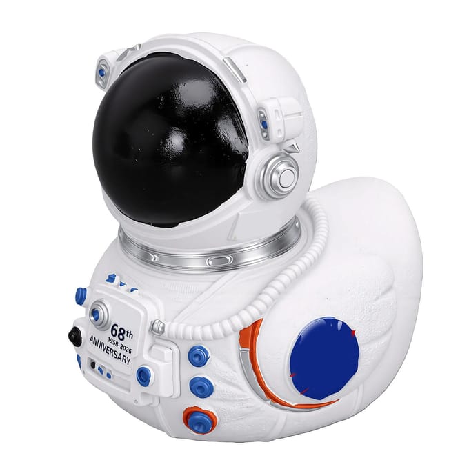 Astronaut Standbeeld Uniek Schattig Hars Astronaut Eend Figuurtje voor Tafeldecoratie Collectie Cadeau