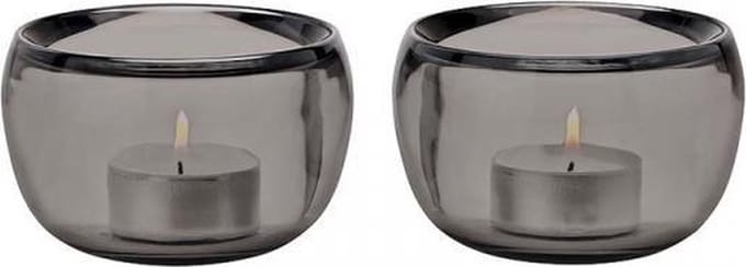 Stelton Ora Waxinelichthouder Smoke 2 Stuks