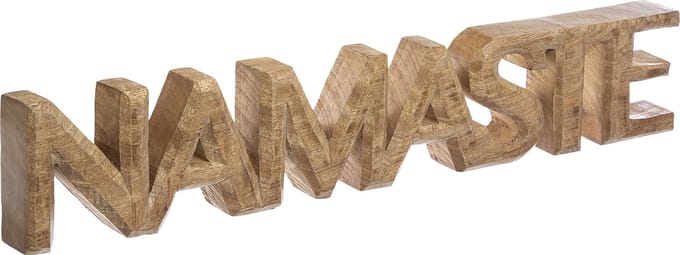 Decoratieve figuren Atmosphera Namaste Mangohout (54 x 3,5 x 10 cm)