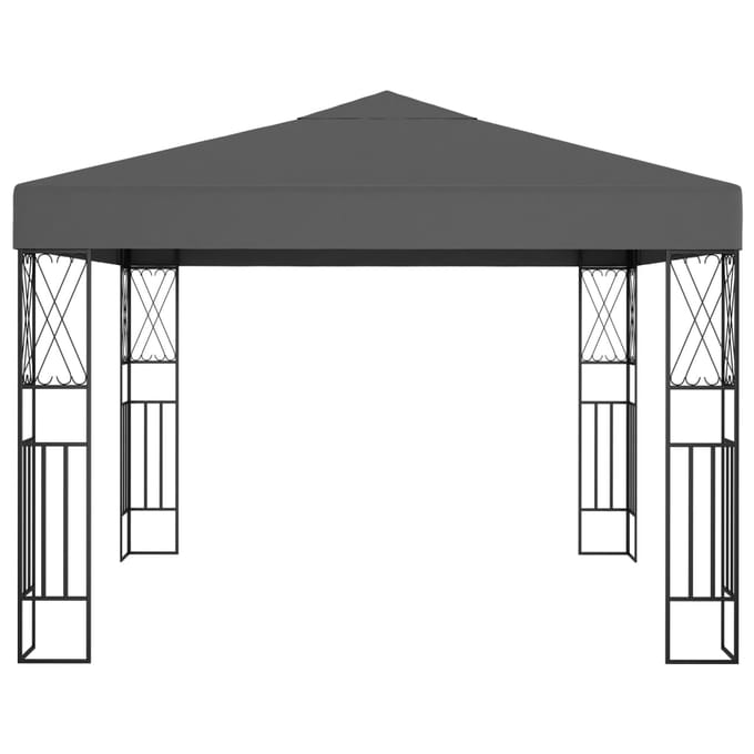vidaXL - Prieel - 3x3 - m - stof - antraciet