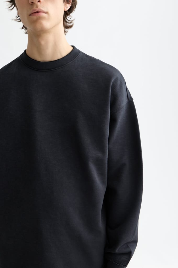 Scotch & Soda Core - 3 Crosses Sweatshirt Black Taglia: M | Maglioni a maglia Outlet | Uomo | Nero