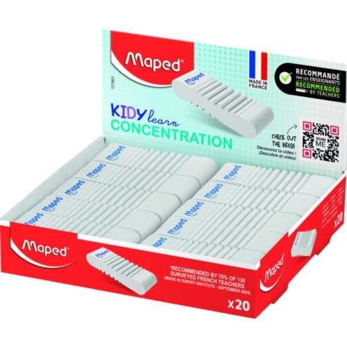 Maped CONCENTRATION gummen van kunststof, set van 20 stuks