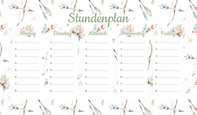 Wallvy Serie - Magnetisch Lesrooster - 45x26cm - Boho Stijl - Personaliseerbaar