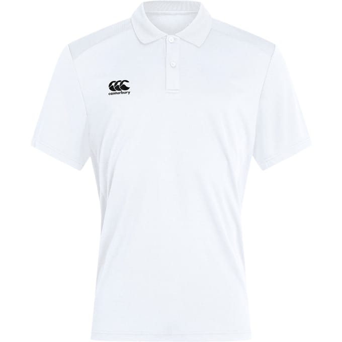Canterbury Heren Club Dry Poloshirt (Wit)