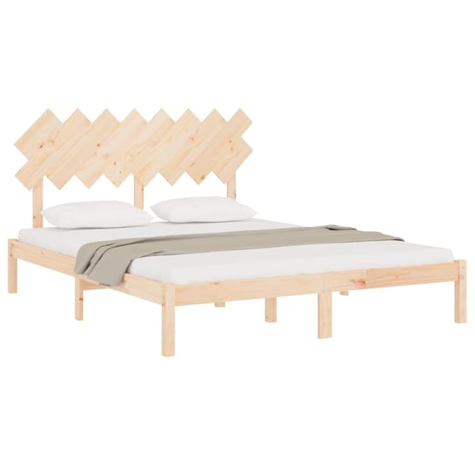 vidaXL - Bedframe - massief - hout - 160x200 - cm
