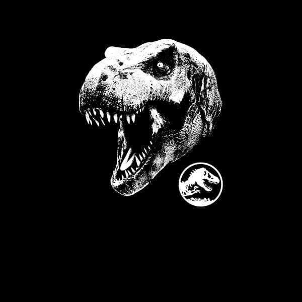 Jurassic Park T Rex Women's T-Shirt - Black - S
