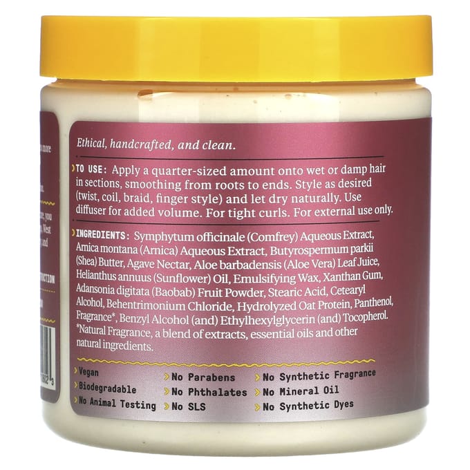 Alaffia, Belle Boucles, Crème Coiffante, 8 fl oz (235ml) pink
