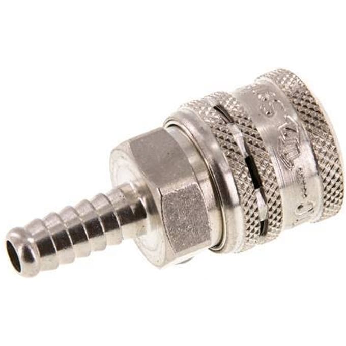Staal/Messing DN 7.2 (Euro) Safety Luchtkoppeling Snelkoppeling 8 mm Slangpilaar