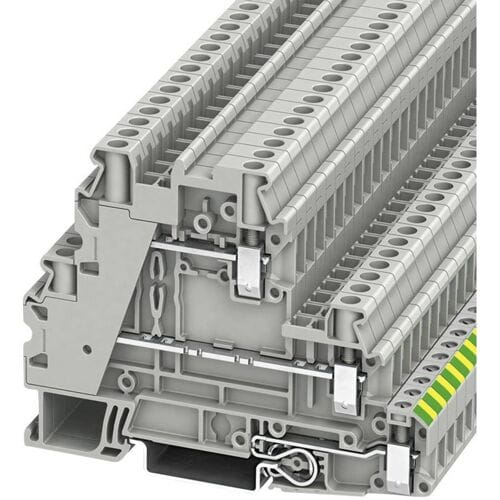 Phoenix Contact 3214360 Aardklem 3-etages 6.2 mm Schroeven Grijs 50 stuk(s)