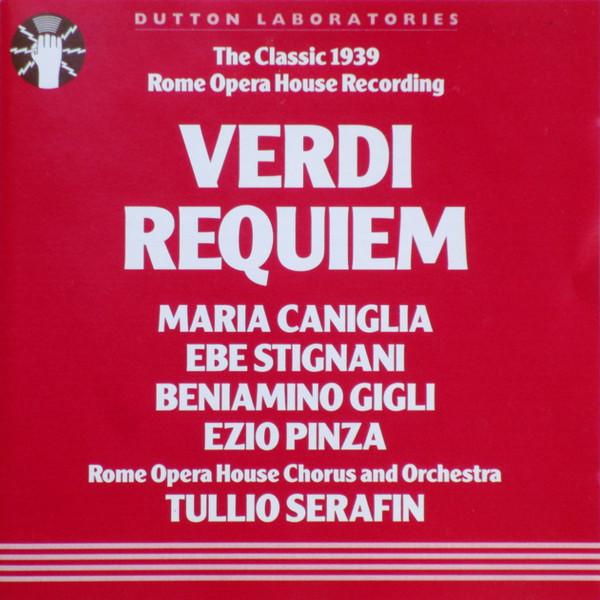 CD VERDI, MARIA CANIGLIA, EBE STIGNANI - Requiem CDLX7010 Dutton Laborato 1994 VK Klassiek Gebruikt white