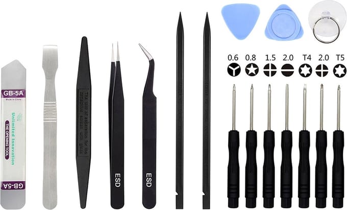 Let op type!! JIAFA JF-8104 17 in 1 Repair Tool Set for Smart Phone