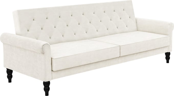 Tyne-Slaapbank 3-zitter Creme Velvet
