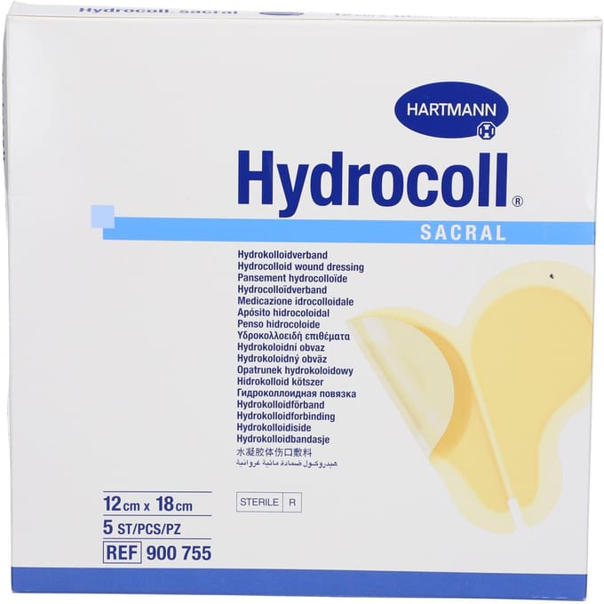 Hartmann Hydrocoll Sacral 12x18cm 9007552 5 Compressen