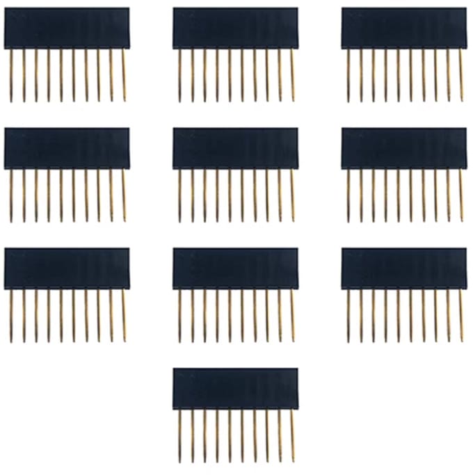 Vrouwelijke Header Pins – 6-Pins – 11 mm – 10 stuks Female header pins