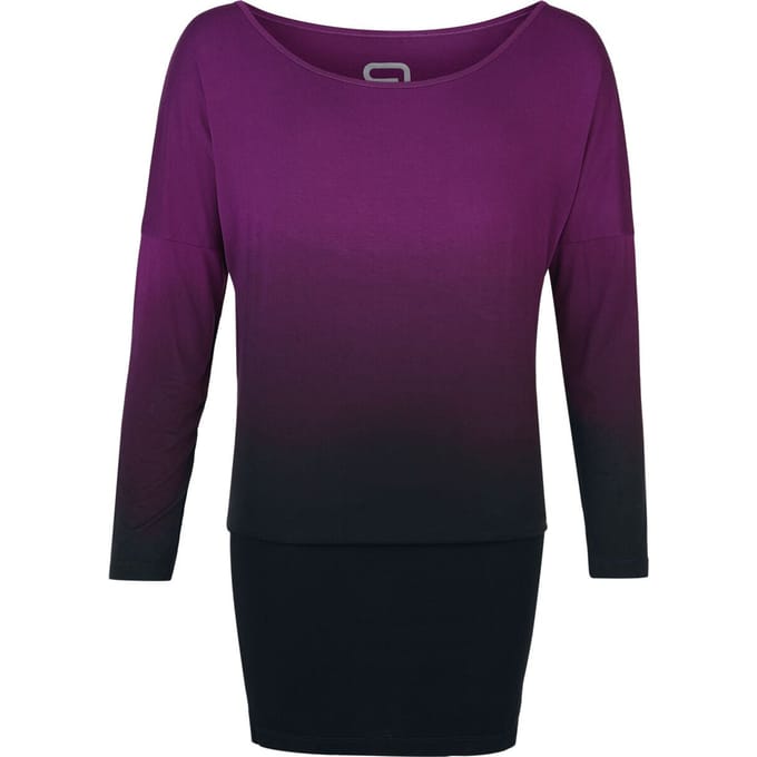 R.E.D. Rock-Engineered Design Zwart-paars kort jurkje met kleurverloop - Dames - M