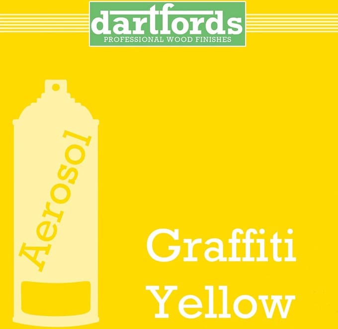 Dartfords FS5366 Graffiti Geel Gitaarlak - 400ml Spuitbus