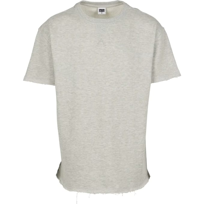 Urban Classics - Herringbone Terry Heren T-shirt - M - Grijs