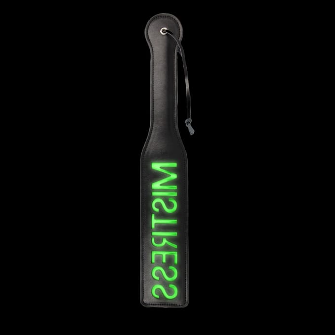 Mistress Paddle - Glow in the Dark - Neon Groen