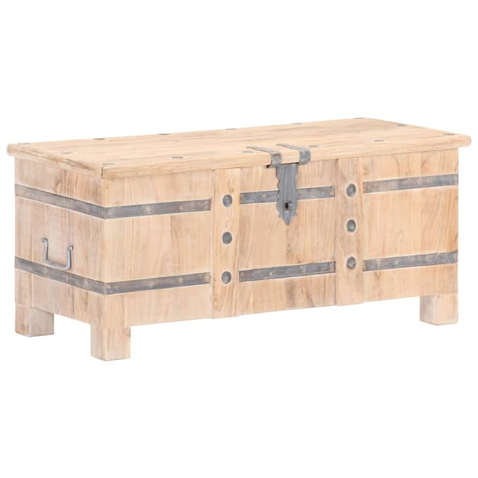 vidaXL - Opbergkist - 90x40x40 - cm - massief - acaciahout