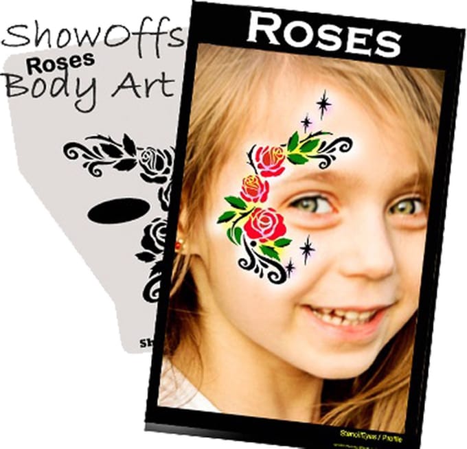 Proaiir Profile Stencil Roses | Schminksjabloon