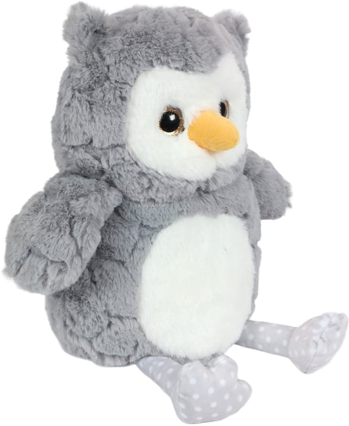 PIA Soft Toys Uil - Grijs - 28 cm