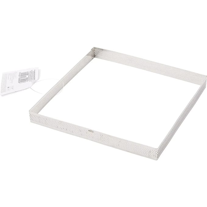 Vierkante geperforeerde taartvorm Lacor 20x20x2 cm