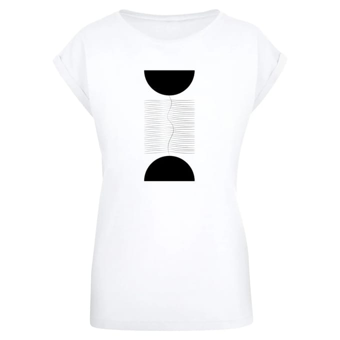 T-shirt dames Merchcode Abstract Lines
