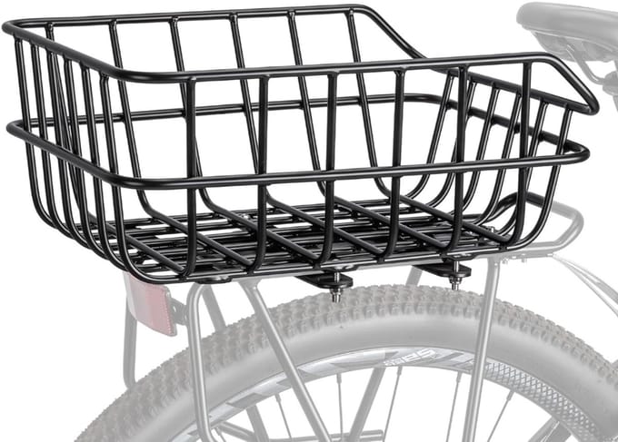 CLVP® Fietskrat - Fietsmand - Zwart