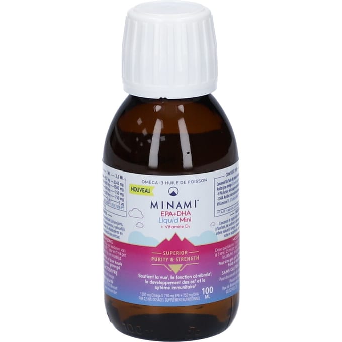 Minami Epa+dha Liquid Mini + Vit D3 Fl 100ml
