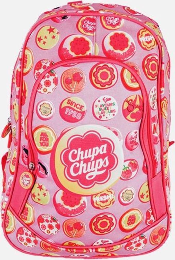 CHUPA CHUPS Rugzak Rugtas School Tas Retro Bubblegum Lolly 6-12 jaar